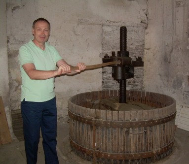 At the century-old family wine press